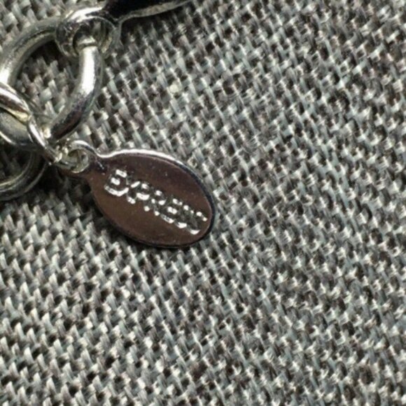 Express Statement Chain Necklace 16 In Silver Chunky Classic Timeless Lobster - Picture 5 of 8